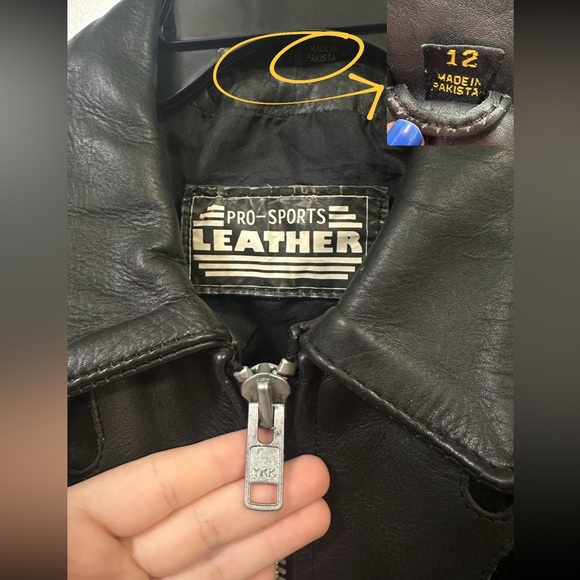 VTG Women’s Pro-Sports Leather Moto Jacket Fringe Conchos Roses Cinched Waist - Picture 8 of 15